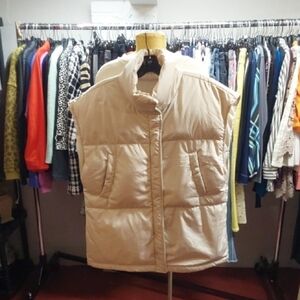 Tan Puffer Vest